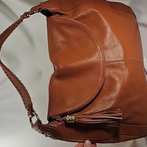 Onna Elrich Brown Leather Hobo Bag NWT